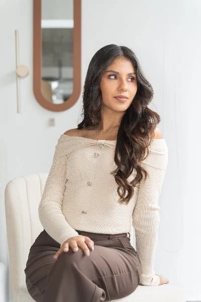 Blusa de Punto Beige