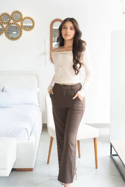 Blusa de Punto Beige