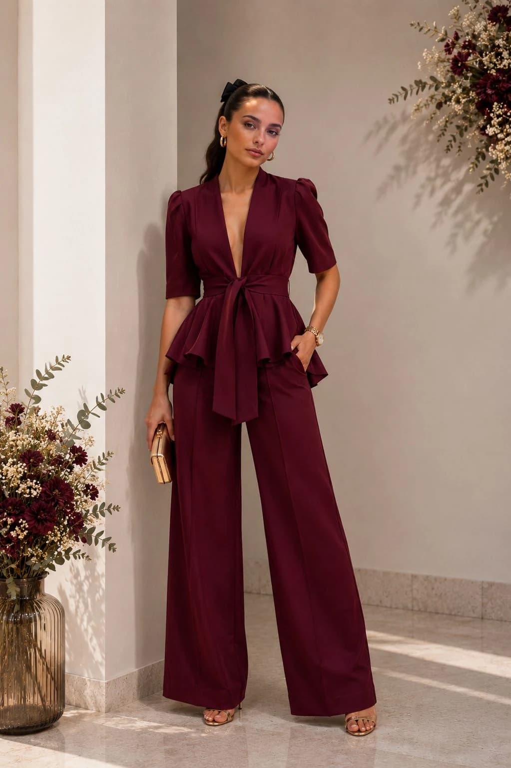 Conjunto Vino Peplum