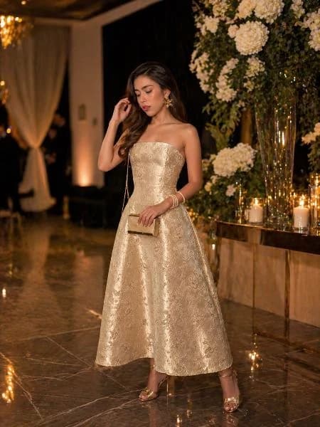 Vestido Champagne 🍾