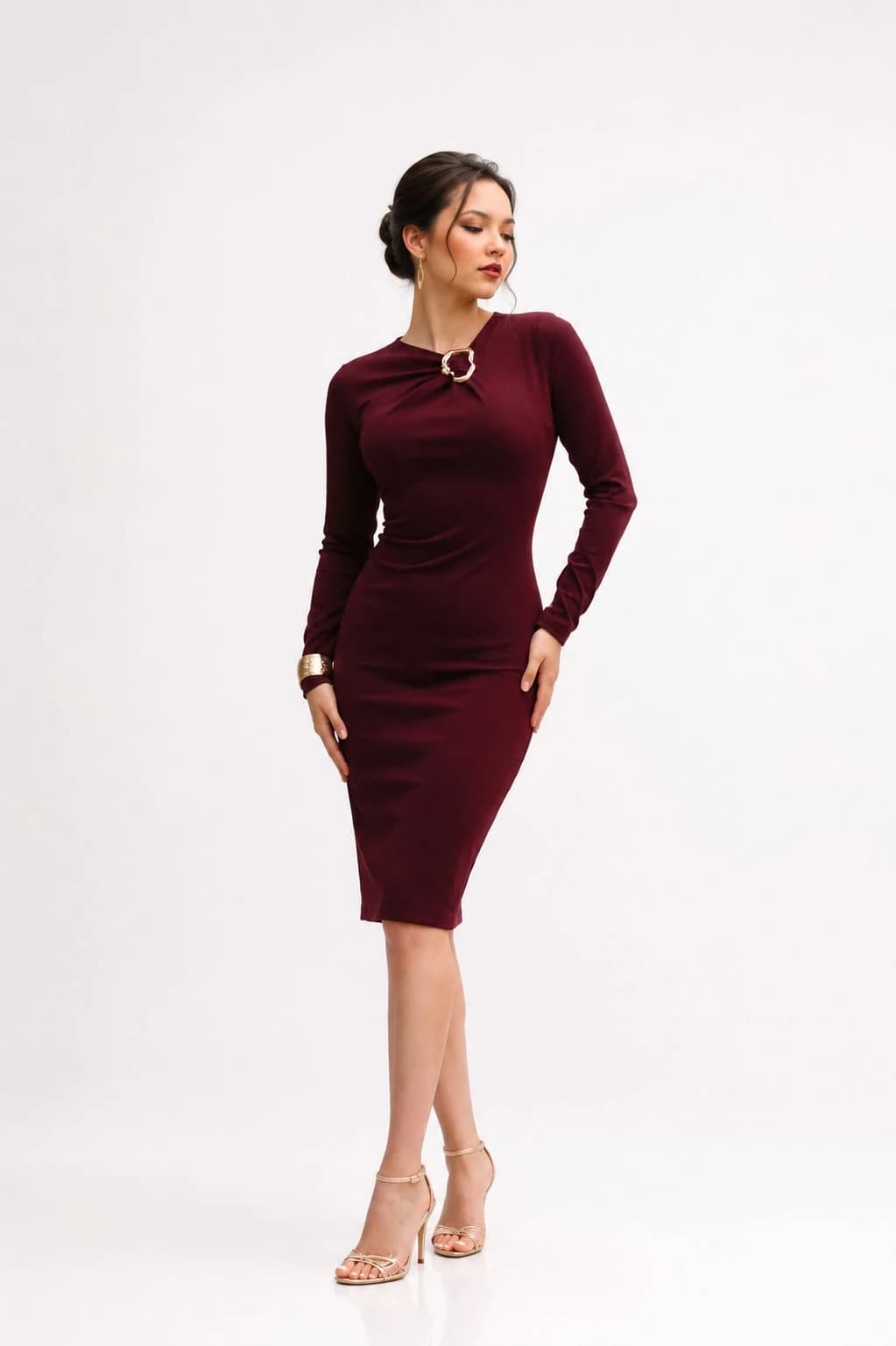 Vestido Vino Argolla